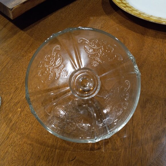 Vintage Federal Glass Indiana Glass Madrid Clear Domed Covered Butter Dish - Picture 10 of 13